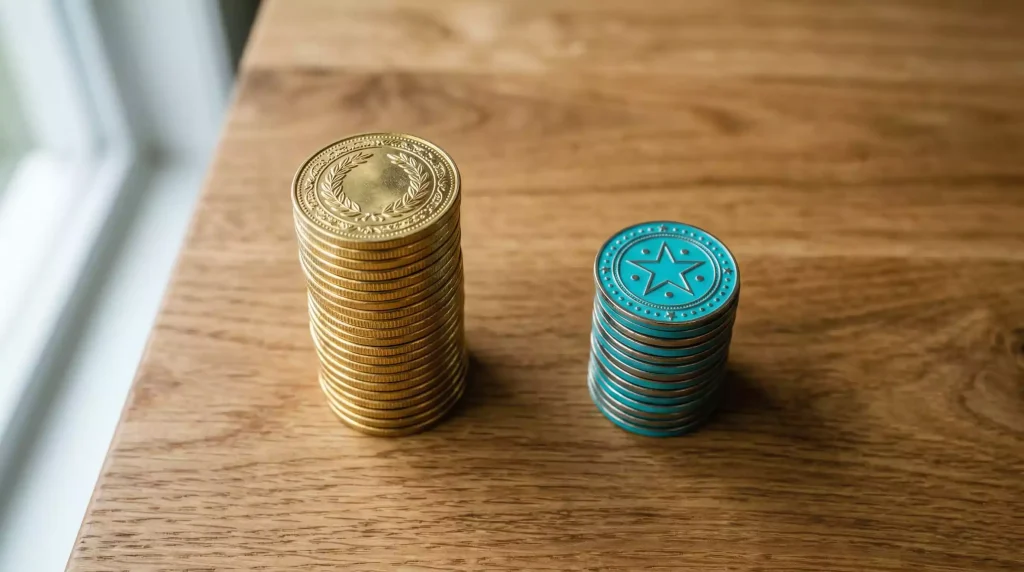 Gold Coins and Sweeps Coins comparison at sweepstakes casinos