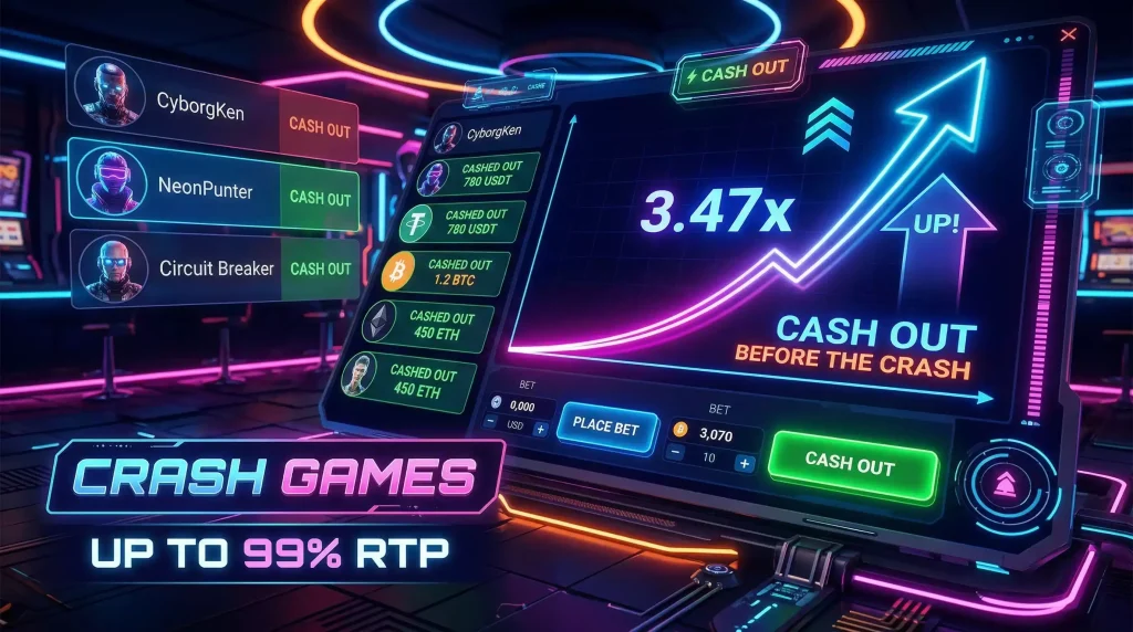 Crash games at sweepstakes casinos with high RTP