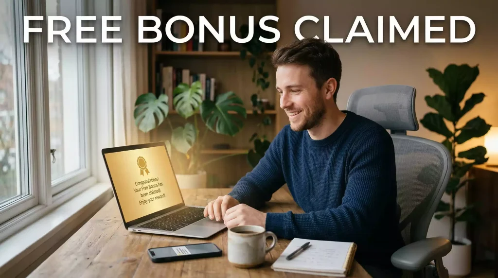 Free Sweeps Coins bonus at sweepstakes casino signup